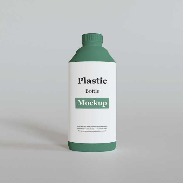 Plastic bottle  mockup