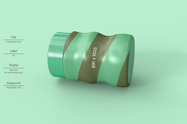 Plastic bottle mockup