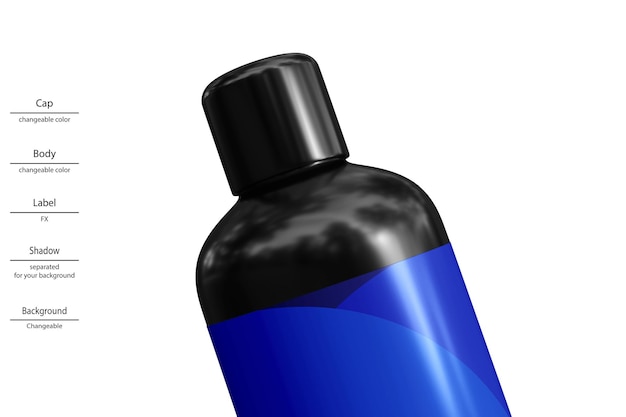 Plastic bottle mockup