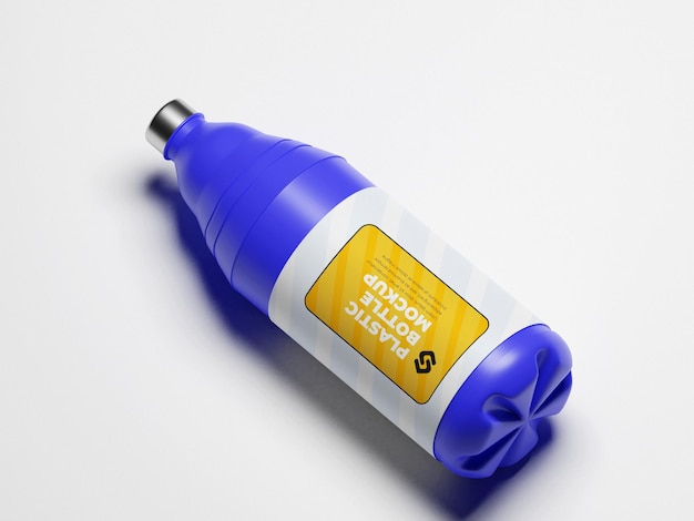 Plastic bottle mockup