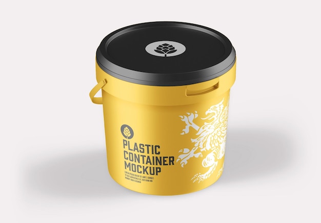 Plastic  Bucket Mockup