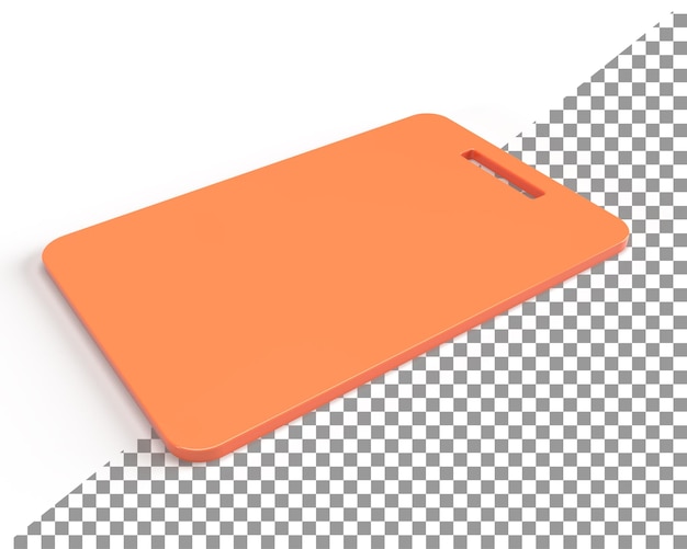 Plastic chopping board, 3d illustration, Realistic 3d Chopping Board render.