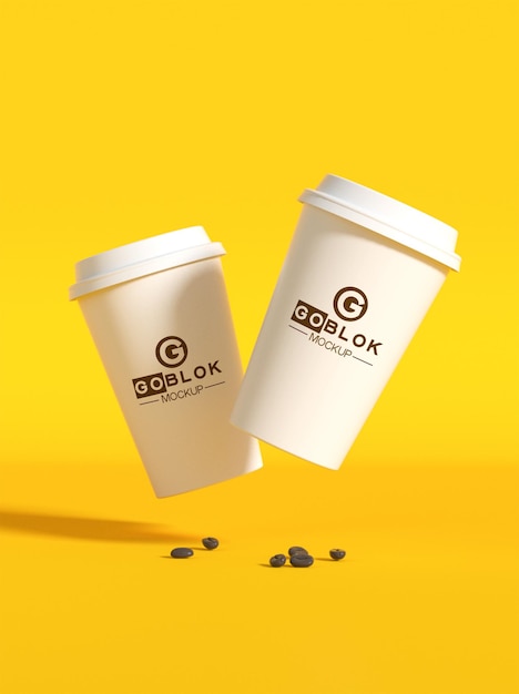 plastic coffee cup mockup