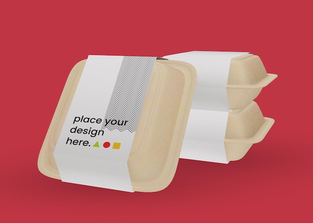 a plastic container with a place for your design on it