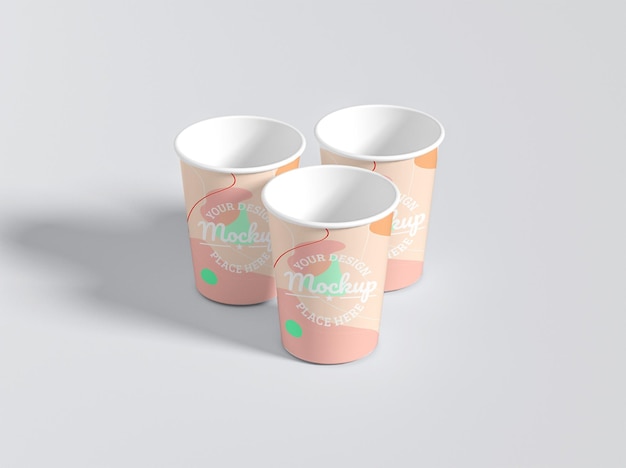 plastic cup mockup design