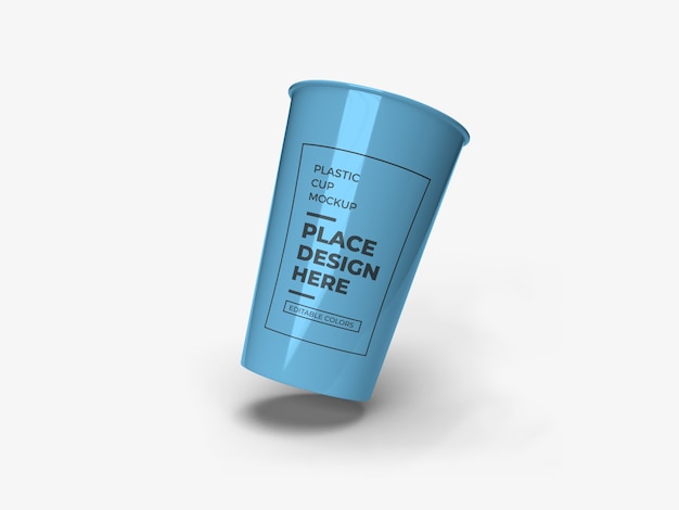 Plastic Cup Packaging Mockup Design