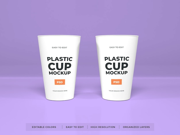 Plastic Cup Product Mockup