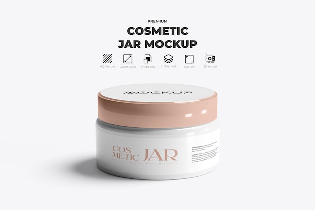 Plastic Jar Mockup