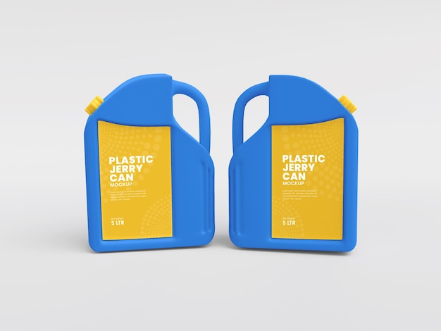 Plastic Jerry Can Mockup