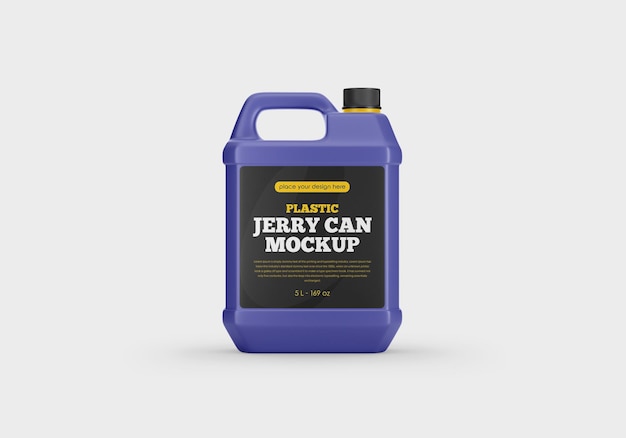 Plastic Jerry Can Mockup