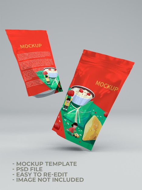 Plastic packaging mockup