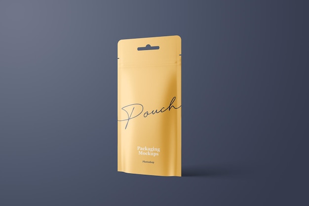 Plastic Pouch Bag Packaging Mockup