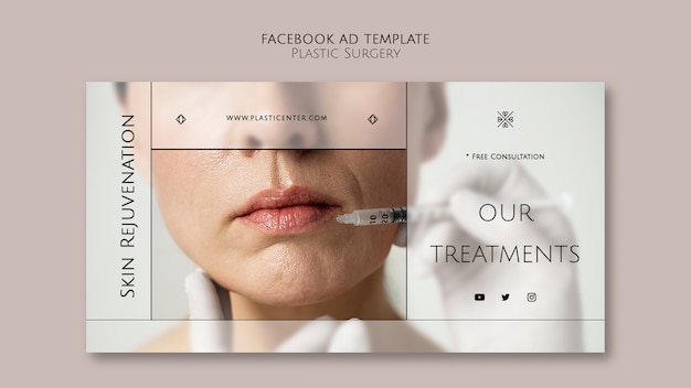 Plastic surgery facebook template