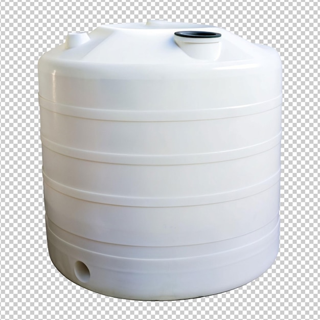 plastic tank for water on transparent background