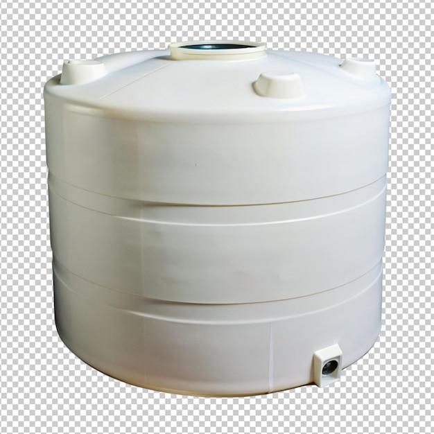 plastic tank for water on transparent background