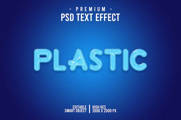 Plastic Text  Effect