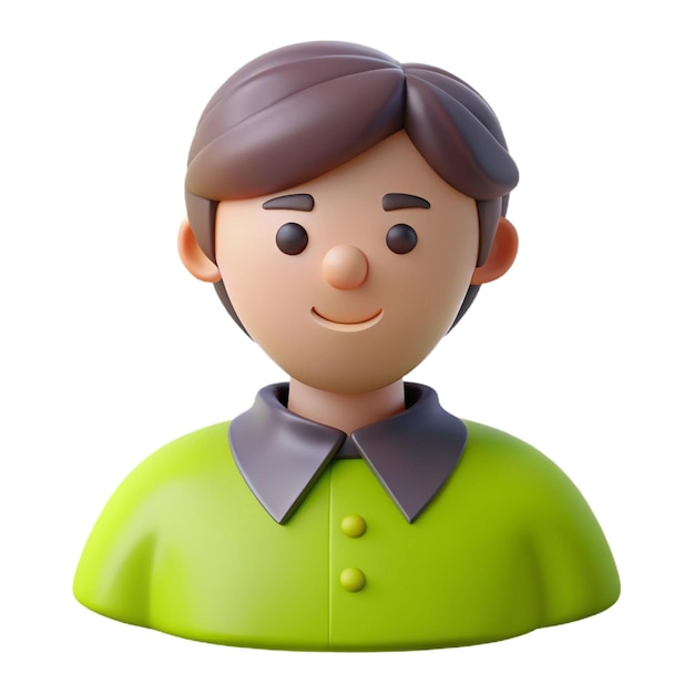 a plastic toy of a man with a green shirt and a green jacket