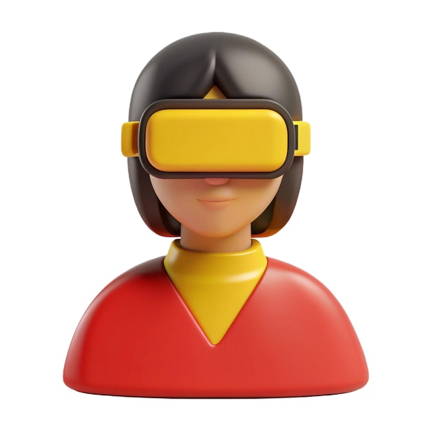 PSD a plastic toy with a yellow plastic head that says quot goggles quot