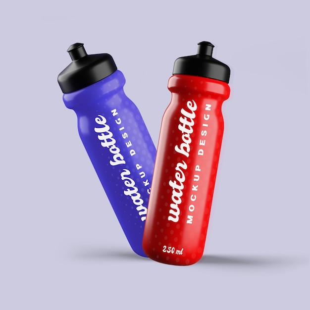 Plastic Water Bottle Mockup