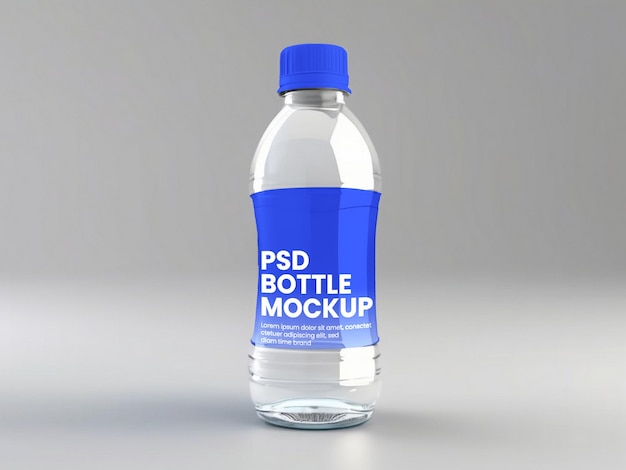 plastic Water bottle packaging mockup