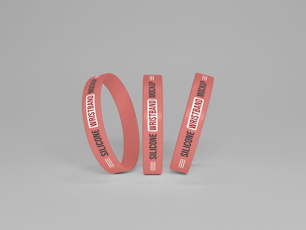 Plastic wristband mockup