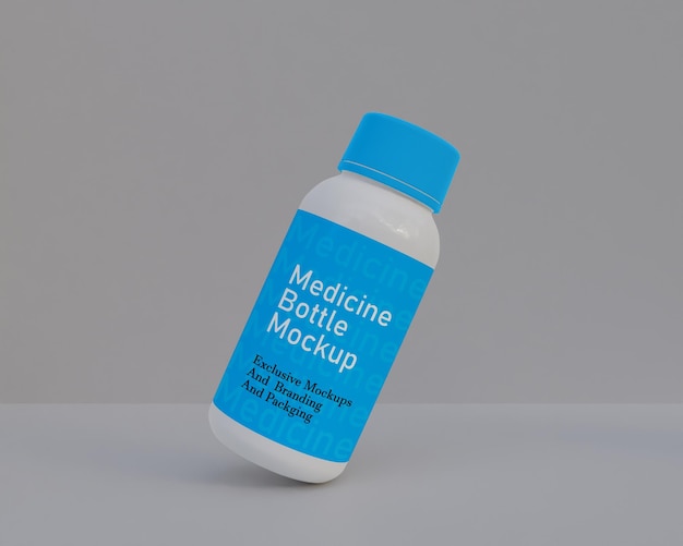 Plastics medicine bottle mockup