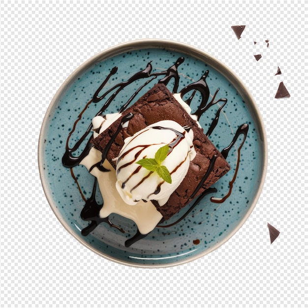 PSD a plate of a cupcake with a picture of a person in a green shirt