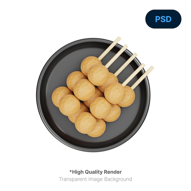 A plate of food that has the word " high quality " on it