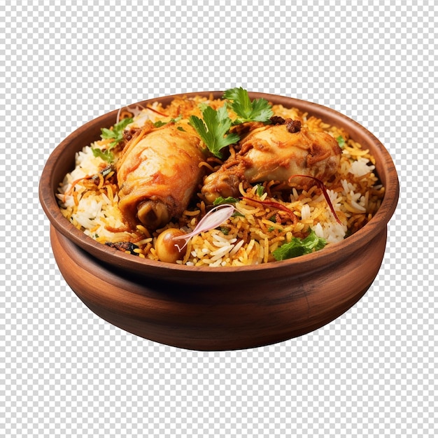 plate of food with a chicken and rice or biryani