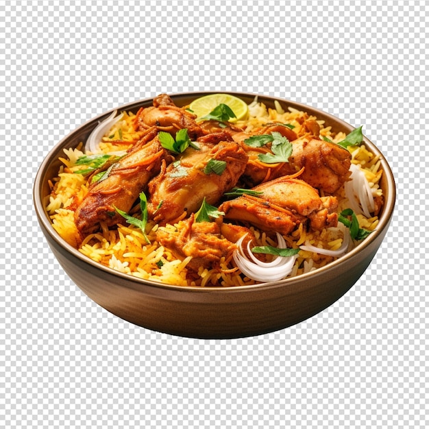 plate of food with a chicken and rice or biryani