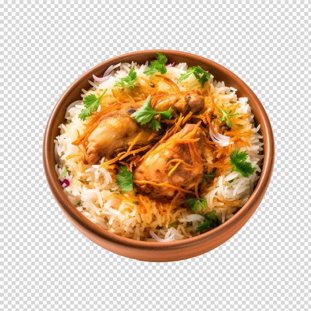 plate of food with a chicken and rice or biryani