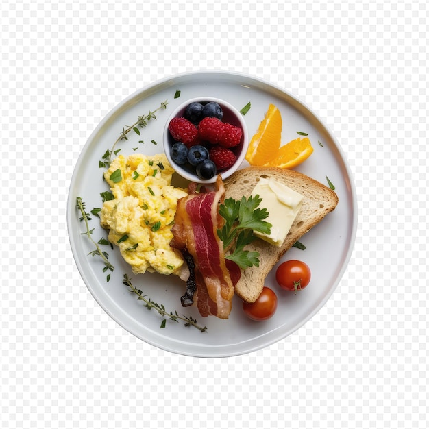 a plate of food with a picture of a food on it