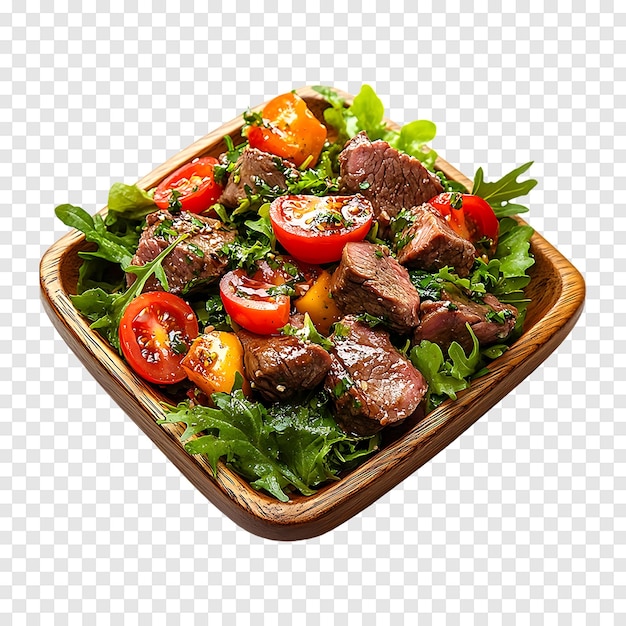 PSD a plate of food with a salad and tomatoes on it