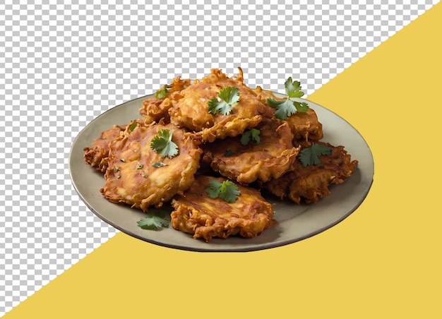 plate of pakoras