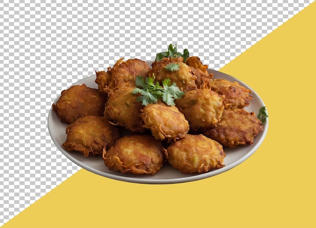 PSD plate of pakoras