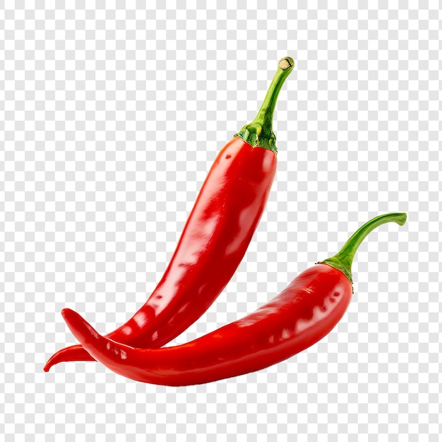 PSD a plate of red chili pepper isolated on transparent background