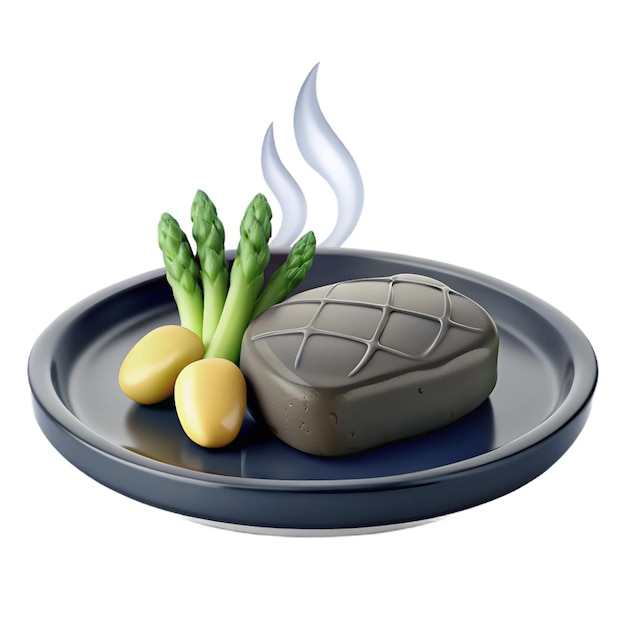 a plate with a candle and vegetables on it