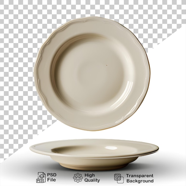 PSD a plate with transparent background