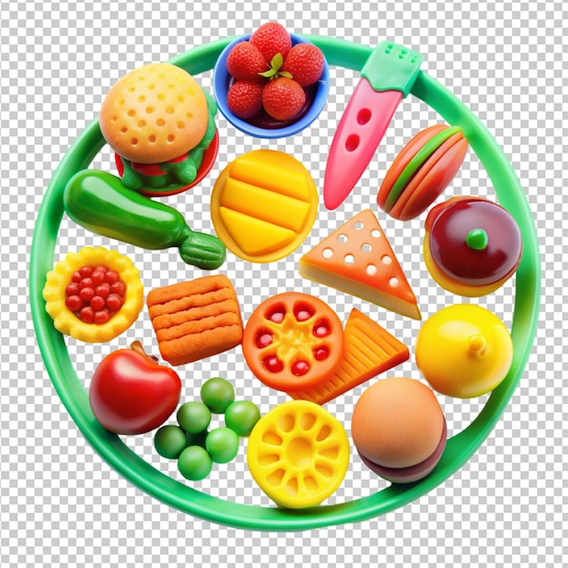 PSD play food transparent background