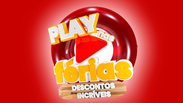 Play in vaccations 3d badge