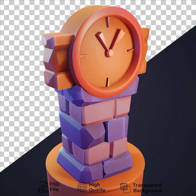 Playful 3D Cartoon Alarm Clock with Timer Feature