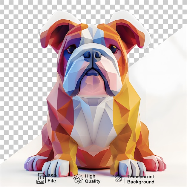 Playful 3D Rendering of a Cartoon Dog on Clear Background