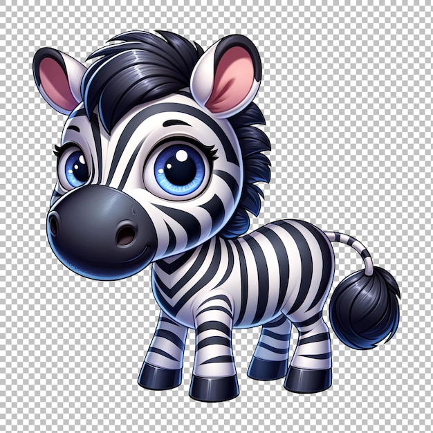 Playful Cartoon Zebra Cute Zebra Clipart