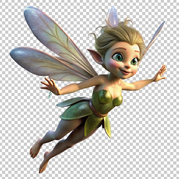 playful fairy fluttering