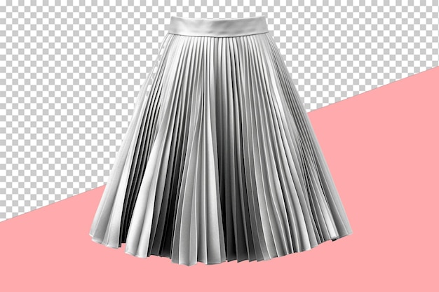 PSD pleated skirt isolated object transparent background