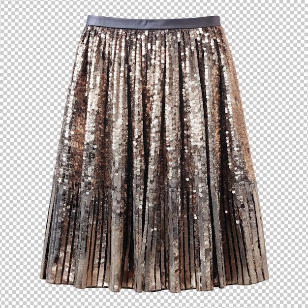 pleated skirt on transparent background