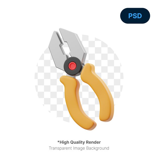 Pliers 3D Icon Premium Psd