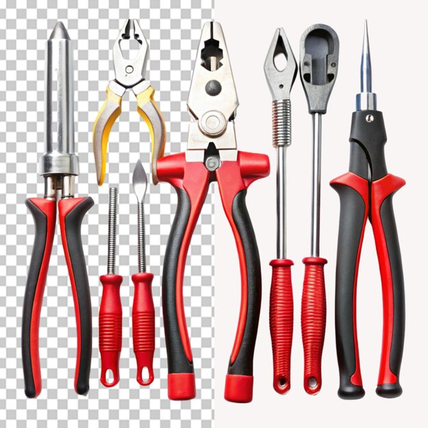 PSD pliers and more on transparent background