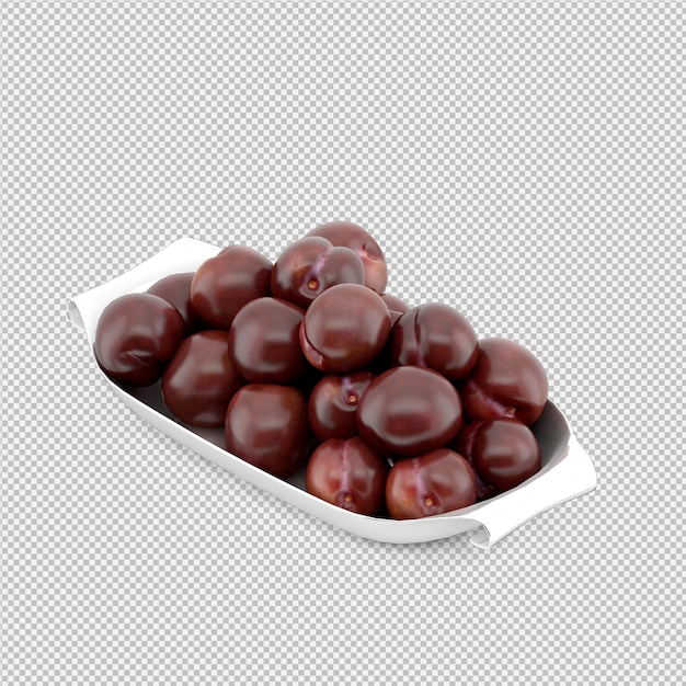 plum 3D render