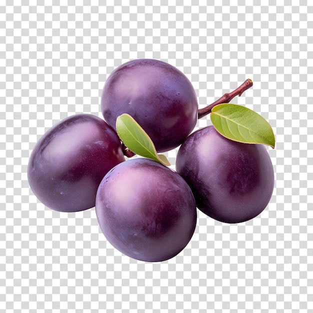 Plum isolated on transparent background premium psd